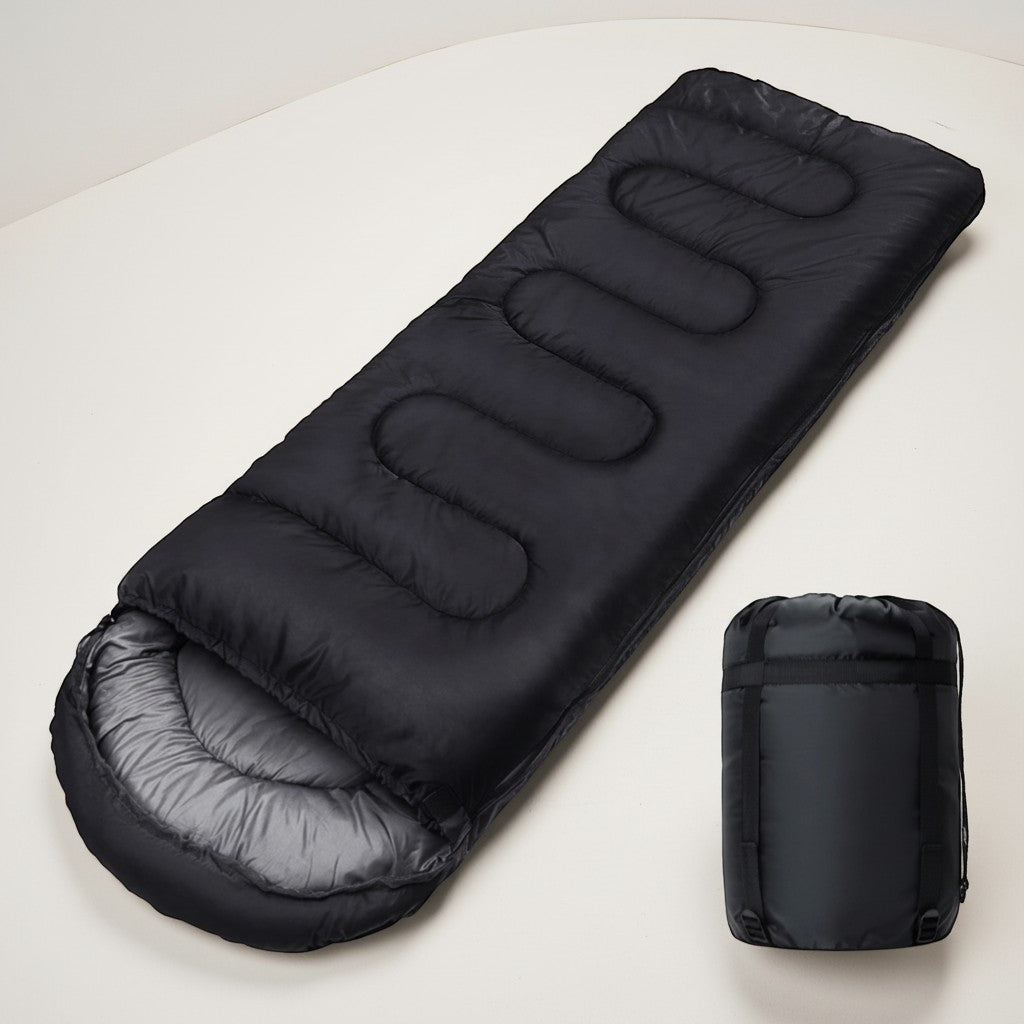 CAMPY black ultralight waterproof 4-season camping sleeping bag with compression sack