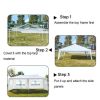 Party Tent 10'x20', Canopy Outdoor Tents for Wedding, Camping, Events Shelter (White)