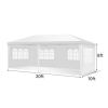 Party Tent 10'x20', Canopy Outdoor Tents for Wedding, Camping, Events Shelter (White)